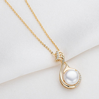 Collier de perles d'eau douce blanches Little Swan