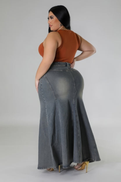 High-waisted Stretch Skirt La Mode XL