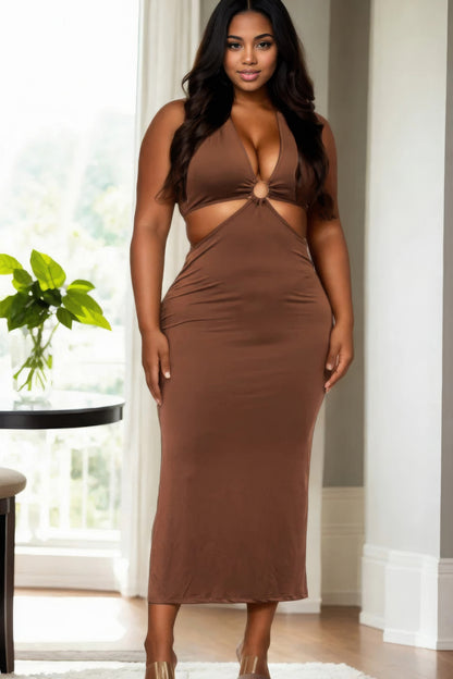 Robe mi-longue grande taille Capella Apparel