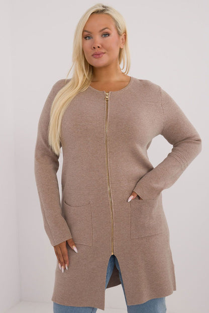 Gilet grande taille Beige