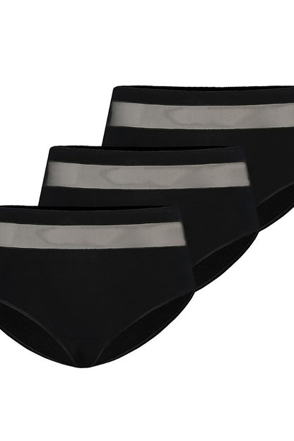 Lot de 3 slips Teyli noir