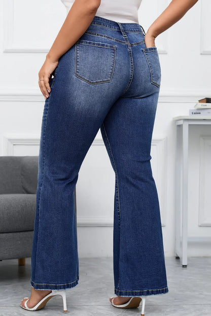 Jean Délavé Bleu Foncé Grande Taille La Mode XL